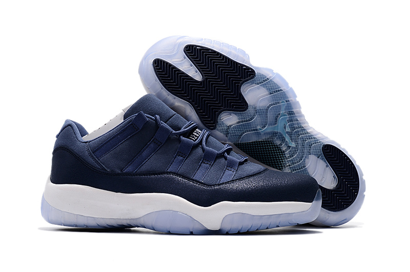 Air Jordan 11 Low Blue Moon Shoes - Click Image to Close
